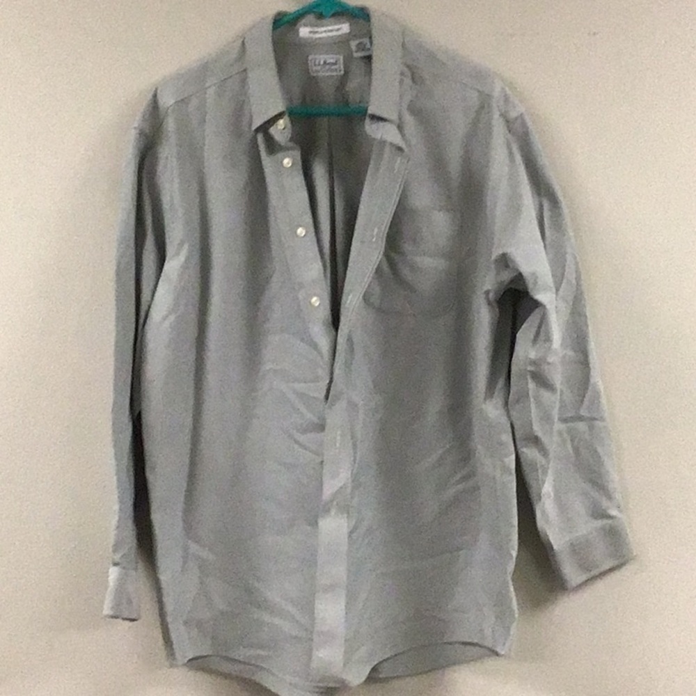LL Bean Button Up Dress Shirt